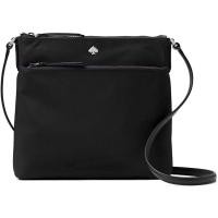 ราคา Kate Spade New York Jae Nylon Flat Crossbody Zip Top Black Bag (6958536145)