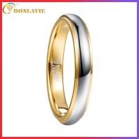 ราคา โบลาวี กว้าง4มม.โดมขัดขั้นตอนชุบทองชุบ100%จริงเหล็กทังสเตนแหวนผู้ชายแหวนแต่งงานวงทังสเตนคาร์ไบด์แหวน (26155922475)