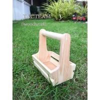 ราคา ตะกร้าหูตรงจิ๋ว (xs) Mini-Furniture ไม้สน ขนาดเล็กกะทัดรัด ผลิตและจัดจำหน่ายโดย... TACTEAM ‪#‎woodwork‬ (1752009824)