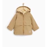 ราคา ZARA เสื้อแจ็คเก็ตพาร์ก้าสีเบจหนังแกะ 9M-4Y (พร้อมรูปถ่ายจริง) (28080991956)