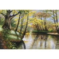 ราคา ฉากรุ่งอรุณ - ภาพวาดสีน้ํามันมือทาสี 40x60ซม (40213490811)