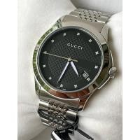 ราคา GUCCI G Timeless 38 mm Diamond 12P Black/White Dial Men’s Date Watch Original YA126405 (42369724565)