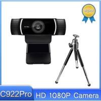 ราคา 2024 C922 Pro เว็บแคมของแท้1080P 30FPS เว็บแคมแบบFull HD กล้องเว็บแคมออโต้โฟกัสแบบเว็บแคมในตัวการประชุมด้วยไมโครโฟนในตัว (26720032601)