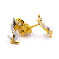 ราคา ต่างหู YSL เพชรแท้เกสร 0.09ct ทองแท้ (37.5%) 1.4g (41765150983)