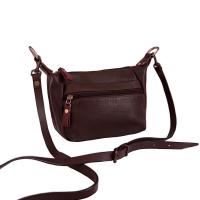 ราคา [กระเป๋ามือสอง] กระเป๋าสะพายหนังแท้ cross body หนังวัวแท้ 8นิ้ว สีน้ำตาลเข้ม กระเป๋าสภาพดี กระเป๋าสะพายข้าง (18725076910)