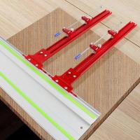 ราคา 600mm Parallel Guide Rail System Woodworking Aluminum Guide Rail Joining Set Alloy Circular Saw Track Set Fixed Guide Rail Bracket Auxiliary Tools for Electric Circular Saw (44279036528)