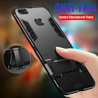 ราคา เคสโทรศัพท์ ชนิดซิลิโคนไฮบริด แบบแข็ง ขอบนิ่ม กันกระแทก สไตล์หุ่นยนต์ มีขาตั้ง สำหรับ OPPO Find X2 X2PRO F5 A73 F7 F9 PRO F11 PRO (6640517065)