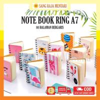 ราคา A7 Mini Ring Spiral Notebook บรรจุ 80 แผ่น | สมุดจดบันทึก Memo Notes เขียน (22126783244)
