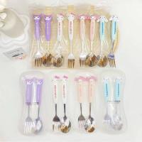 ราคา ช้อนส้อมคิตตี้ ช้อนส้อมลายการ์ตูน (25969158511)