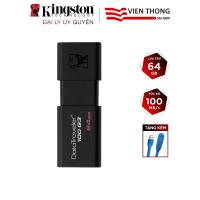 ราคา USB 3.0 Kingston DT100G3 64GB ความเร็วสูงสุด 100MB/s พร้อมไฟ LED - ตัวแทนจําหน่ายอย่างเป็นทางการ (25980814553)