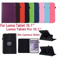 ราคา เคสแท็บเล็ตสากล 10.1 นิ้วสําหรับ LUMOS Tablet Pro 10.1 ปลอก LUMOS 10.1 ฝาครอบขาตั้งหนัง PU 360 เคสหมุนได้ (55803213563)