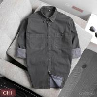 ราคา ICON DENIM เสื้อเชิ้ตแขนยาวผู้ชาย ผ้ายีนส์เท่ๆ นุ่ม เท่ คุณภาพสูง (43964537903)