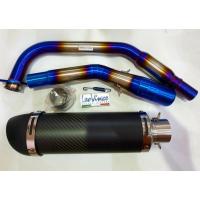 ราคา คอท่อบอมสำหรับ Yamaha New R15, MT15, XSR155 สีไทเท พร้อมปลายท่อ Leovince คาร์บอนแท้ (29634996917)