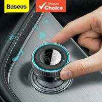 ราคา Baseus ที่ชาร์จในรถยนต์ Dual USB ชาร์จเร็ว สําหรับ iPhone Xiaomi 3.5 มม. AUX FM เครื่องส่งสัญญาณมอดูเลเตอร์ Bluetooth 5.0 MP3 Player (42776028515)