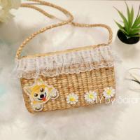 ราคา กระเป๋าสานสะพายข้างผักตบชวา (4837378398)