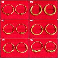 ราคา 1แถม1 ต่างหูหุ้มทองแท้ ต่างหูห่วงทอง ต่างหูห่วง ต่างหูทอง ต่างหูหุ้มทอง ต่างหูห้อย ห่วงเล็ก (9120072533)