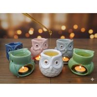 ราคา เตาเทียนน้ำมันหอมนกฮูก เตาเซรามิคหลากหลายสี ขนาดเล็กมินิมอล ใส่น้ำอยู่ได้ประมาณ 2 ชั่วโมง❤️‍เเถม เทียน 5g 2ถ้วย❤️‍ (43124915992)