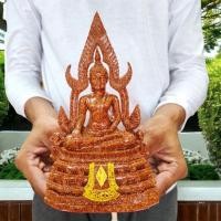 ราคา NMT8 พระพุทธชินราช เนื้อมวลสารกระเบื้องหลังคาโบสถ์ศาลาหลังเก่า หน้าตัก 3 นิ้ว วัดหลวงพ่อพระพุทธชินราช (23750334808)
