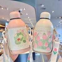 ราคา แก้วน้ำเด็กเก็บความเย็น ขนาด 350-600ML มาพร้อมหลอดดูดและสายสะพาย กระติกน้ำเด็กเก็บอุณหภูมิ ขวดน้ำเก็บเด็กความร้อน - เย็น (8693058898)