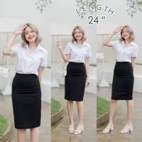 ราคา กระโปรงนักศึกษา กระโปรงทรงเอ เอวสูง ผ่าหลัง ยาว 24 นิ้ว (49154610719)