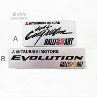 ราคา 1 x โลหะ Mitsubishi Ralliart Revolution รถตกแต่งป้ายสัญลักษณ์สติกเกอร์รูปลอก MITSUBISHI MOTORS (50953402684)