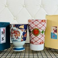 ราคา แก้วน้ำชาเซรามิค อาริต้า ARITA ลายเบญจรงค์ มือสอง จากญี่ปุ่น (25231997930)