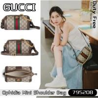ราคา Gucci new Ophidia series mini/crossbody bag กุชชี่กระเป๋าสะพายไหล่/กระเป๋าโซ่ผู้หญิง 795208 (25591654183)