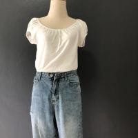 ราคา เสื้อยืด ครอปสีขาว แขนสั้น Promod (2822407439)