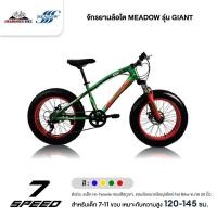 ราคา จักรยานล้อโต 20 นิ้ว MEADOW รุ่น GIANT 7 สปีด มือเกียร์ Thumb-Shift, ยางหน้าใหญ่ขนาด 4นิ้ว (20439308104)