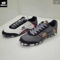 ราคา HARA Sports รองเท้าฟุตซอล รุ่น Futsal-X รองเท้าฟุตซอล สีดำทอง/สีขาว รุ่น FS28 SIZE 39-45 (23257483905)