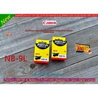 ราคา แบตกล้อง Canon รุ่น NB-9L ถ่านชาร์จกล้อง IXUS 500 1000 1100 IXY 1 3 50S 51S PowerShot N N2 ELPH 510 530 SD4500 (25037366034)
