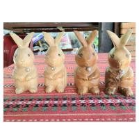 ราคา 4ตัว กระต่าย ไม้แกะสลัก ตุ๊กตาไม้ สีเนื้อไม้ ธรรมชาติ กระต่ายไม้ ตุ๊กตากระต่าย กระต่ายน้อย กระต่ายยืน กระต่ายน้อยน่ารัก (14554213177)