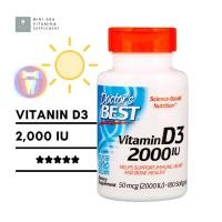 ราคา [ วิตามินดี 3 ] Doctor's Best, Vitamin D3, 50 mcg (2,000 IU) x 180 ซอฟเจล (Softgels) (5361165167)