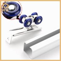 ราคา HdmEliana 2ชิ้น/เซ็ตประตูบานเลื่อนลูกกลิ้งฮาร์ดแวร์สไลด์ประตูรอก4/8ล้อรางW (52304162777)