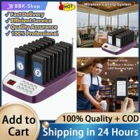 ราคา จัดส่ง1-2วัน เครื่องเรียกคิวไร้สาย ระบบเรียกคิว 500เมตร เพจเจอร์เรียกคิว เรียกลูกค้า บัตรคิว สำหรับ ร้านอาหาร (28750939341)