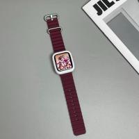 ราคา สายนาฬิกาข้อมือซิลิโคน สำหรับ apple watch ขนาดสาย 38mm or 40mm or 41mm UT สีแดงไวน์ (45557036297)