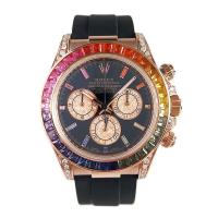 ราคา Rolex Rolex Daytona Rainbow Di 18K Rose Gold Back Diamond Automatic Mechanical Watch Men116515 (55206350930)