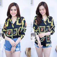 ราคา ‍เสื้อเชิ้ต แขนยาว ลายหลุยส์คาวบอย กระดุมหน้าแกะได้ (1853257253)