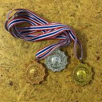 ราคา เหรียญรางวัล ถ้วยรางวัล เหรียญกีฬาสี เหรียญรางวัลพลาสติก กีฬาสี แข่งขัน 1 ชิ้น พร้อมสายคล้องคอ (2734406652)