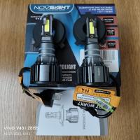 ราคา NOVSIGHT N39 หลอดไฟหน้า 2PCS LED ไฟหน้ารถ LED (H4) - 10000LM โคมไฟอัตโนมัติ 6000K - วินาที (57350229110)