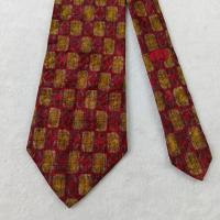 ราคา เนคไท ผ้าไหม Dunhill Men's Silk Tie Red Geometric Collection Made in Italy (49602782789)