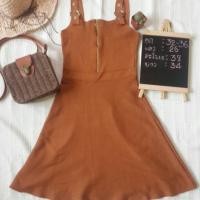 ราคา เดรสส้มอิฐ น่ารัก สีสด (2246820489)