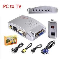 ราคา ตัวแปลงสัญญาณ PC TO TV กล่องแปลง VGA TO AV CONVERTER (51853408813)
