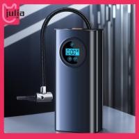 ราคา [Julia1.th] Car Tyre Inflator ชาร์จ Quick Inflatting ยาง Inflator จอแสดงผล LCD ปั๊มลมขนาดเล็กพร้อมเครื่องวัดความดันดิจิตอล 1500mAh สําหรับรถมอเตอร์ไซด์จักรยานอัตโนมัติ (49250610923)