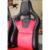 ราคา เบาะซิ่ง RECARO CS หนังดำกลางแดง (43154370993)