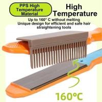 ราคา ▥ หวีหนีบผมตรงแบบแบนหวีเหล็กสำหรับหนีบผมแบบแบนอุปกรณ์เสริมสำหรับร้านเสริมสวยแบบพกพา (43650629519)