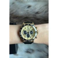 ราคา ⌚️Technos Chronograph T8A89 Gold Dial Date King Size (41822462207)