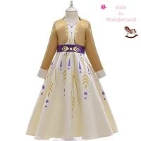 ราคา ลดล้างสต๊อค ชุด เจ้าหญิง อันนา เอลซ่า ตอนใหม่ คอสเพลย์ Frozen2 Elsa Anna Dress Cosplay เอลซ่า2 (7812463229)