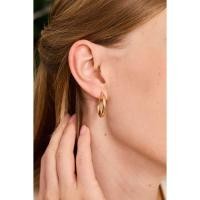 ราคา Nathalias NY ต่างหูห่วงทองเรียบหรูคลาสสิก ทองคำแท้10K ขนาด 3.0 มม. Classic Hoop Earrings in 10k 09020 (8950552769)