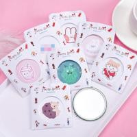 ราคา กระจกเงาลายการ์ตูนHappy smile (รูปแบบซองกระดาษ) ชิ้นละ 3 บาท ✔️(สุ่มลาย)กระจกน่ารัก กระจกพกพา (9115270162)